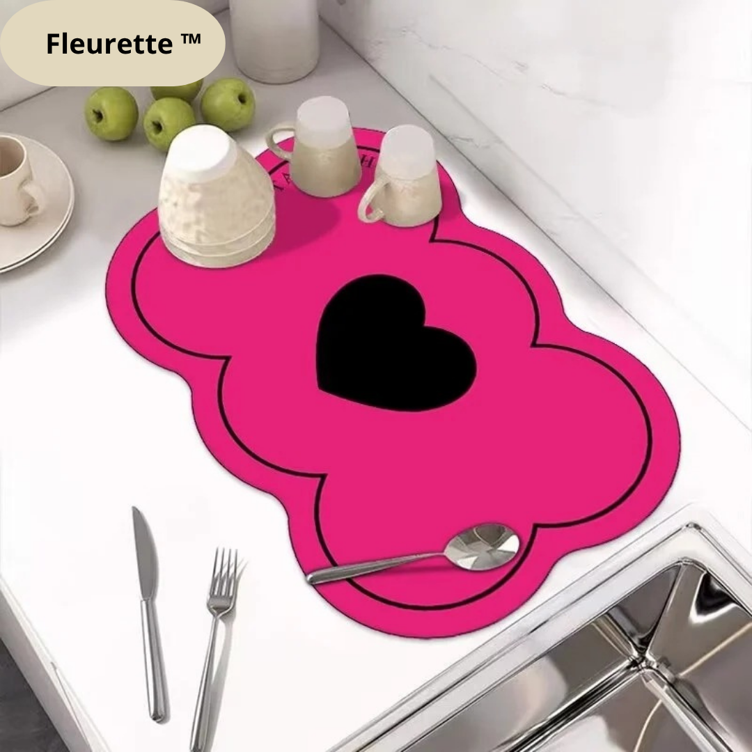 Tapis absorbant - Fleurette