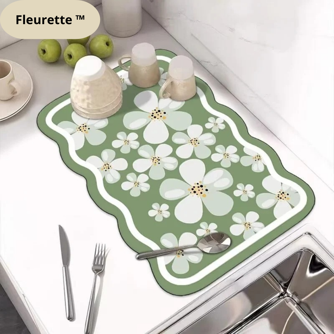 Tapis absorbant - Fleurette