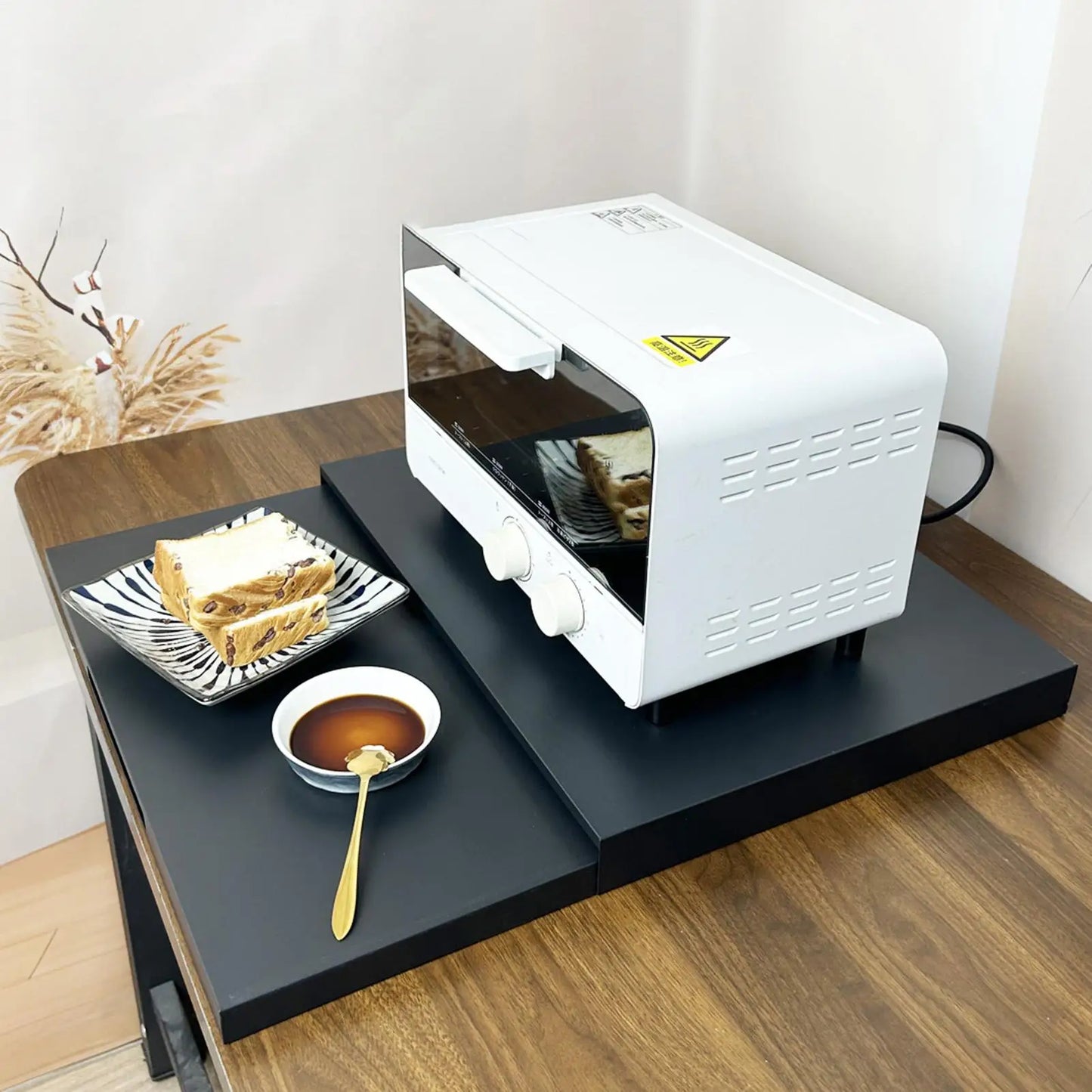 Organisateur placard cuisine en noir