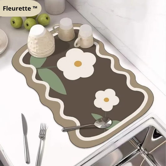 Tapis absorbant  - Fleurette