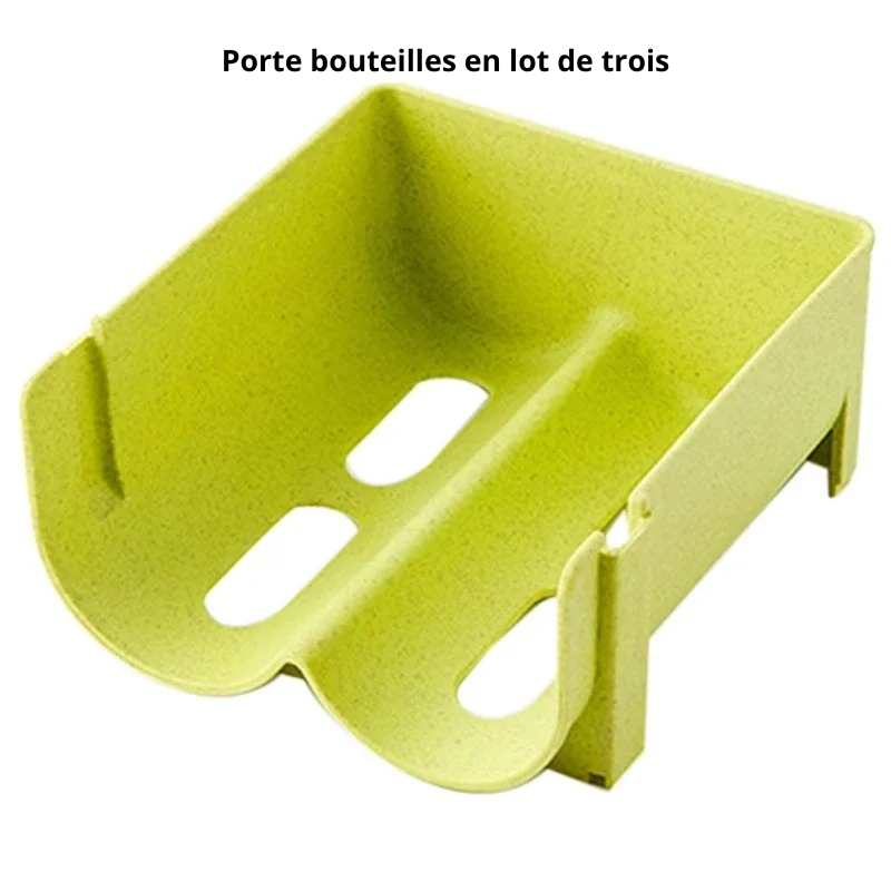  porte bouteilles en lot de trois en vert 