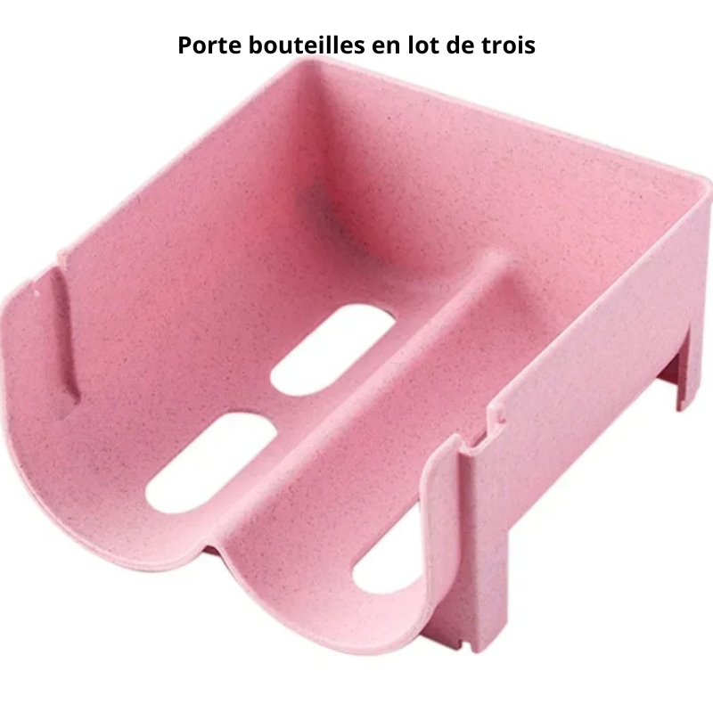  porte bouteilles en lot de trois en rose