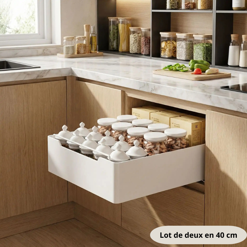 Rangement cuisine placard lot deux en 40 cm largeur