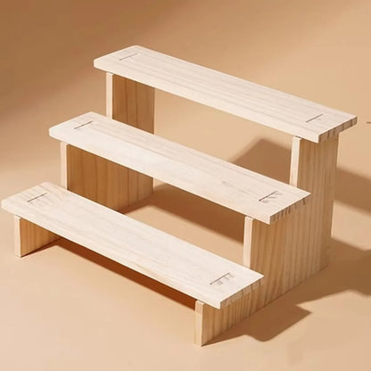 Support à épices en bois trois étages
