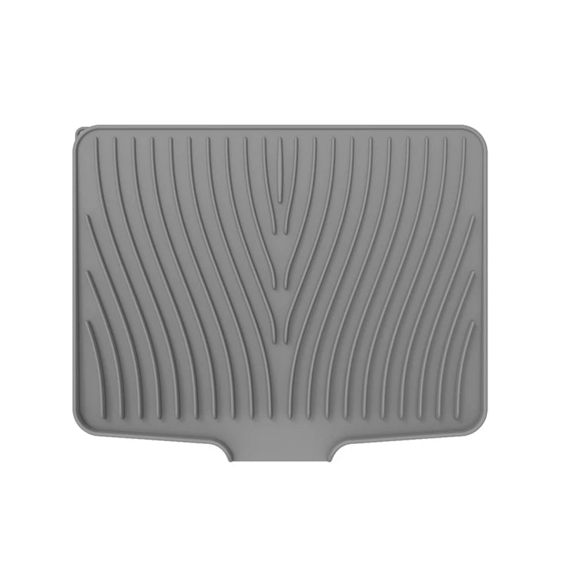 Tapis égouttoir vaisselle en gris