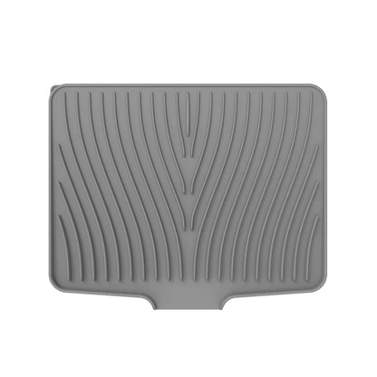Tapis égouttoir vaisselle en gris
