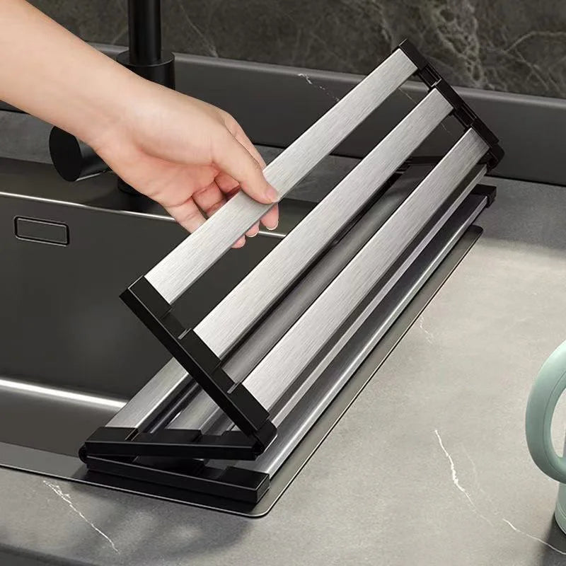 Égouttoir japonais enroulable pliable en un clin d’œil pour un rangement rapide et sans effort