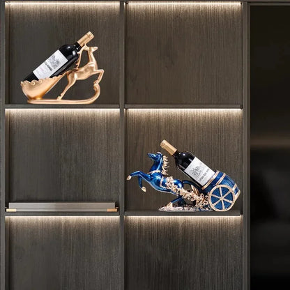 porte bouteille élégant exposé en vitrine  