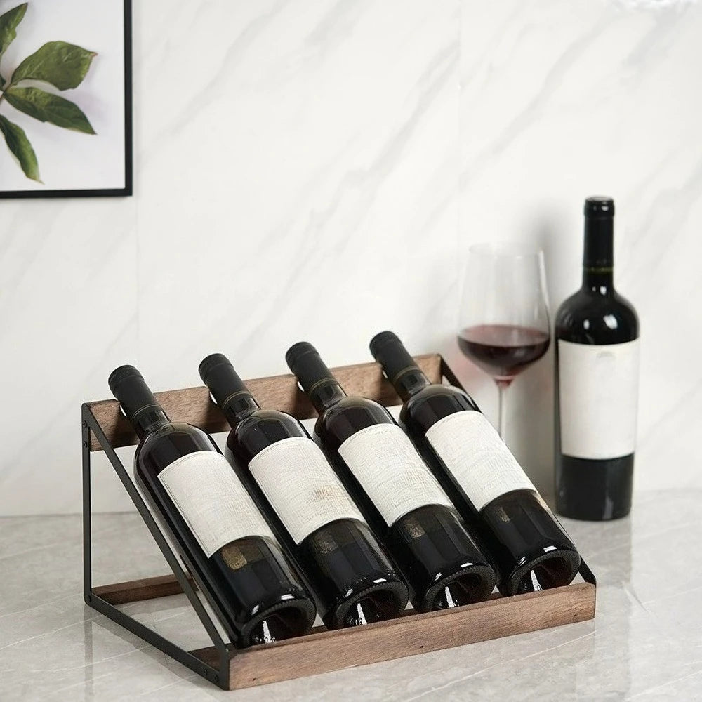 Porte bouteille vin pou quatre bouteilles