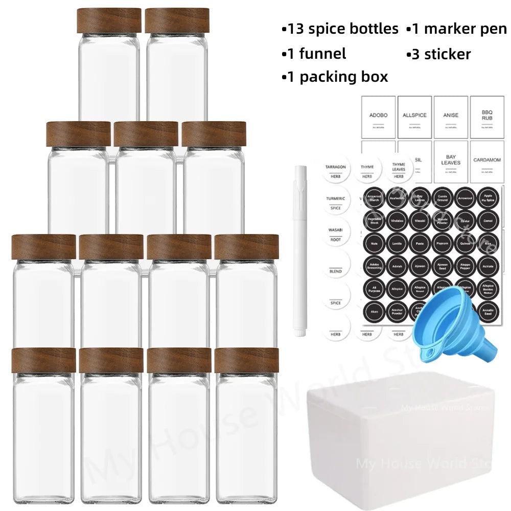 Bocaux à épices avec accessoires