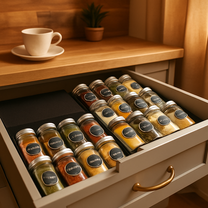 rangement épices tiroir design