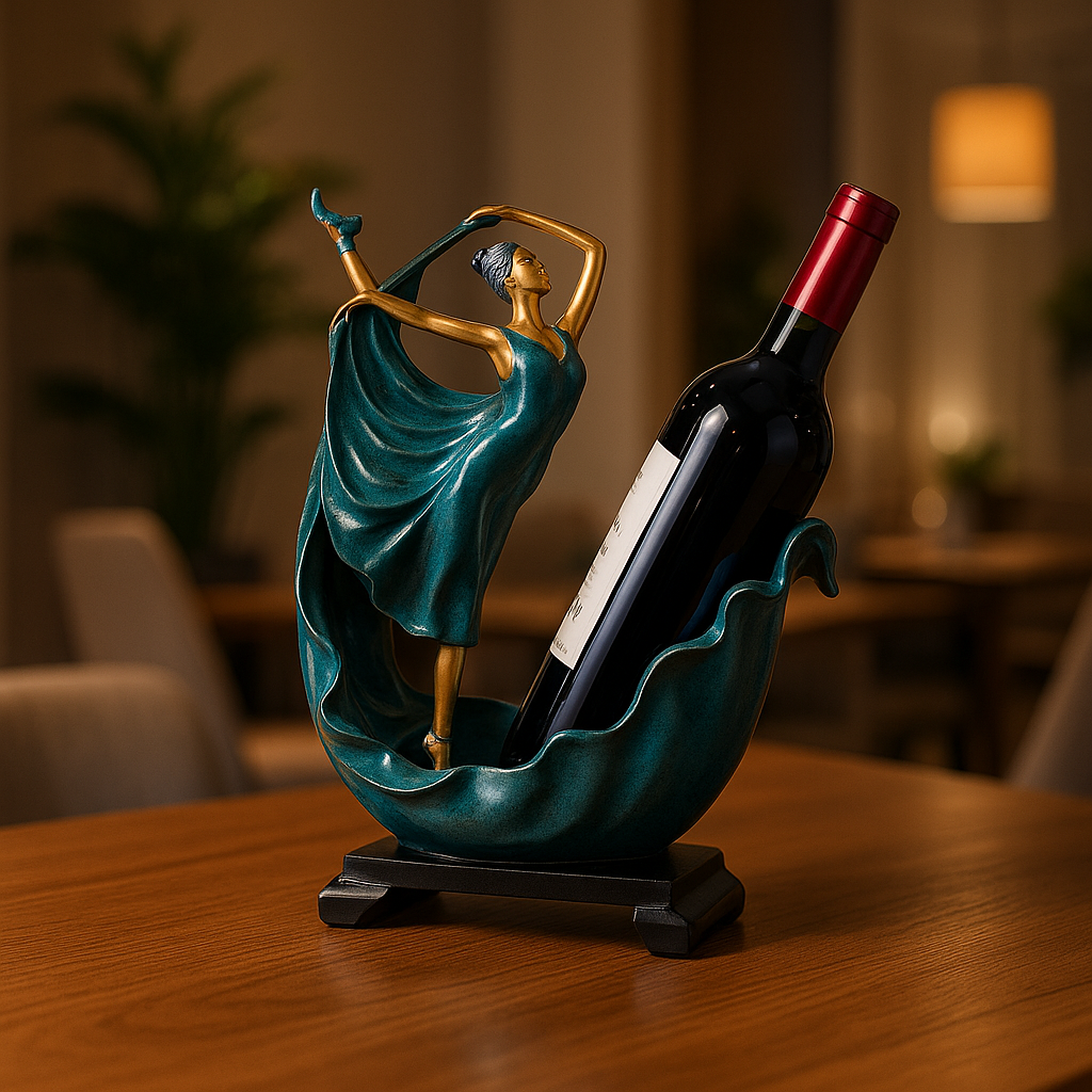 Porte bouteille bleu nuit 