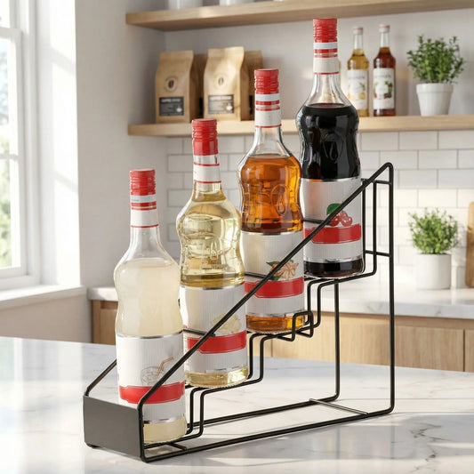 Range bouteille en forme d’escalier, 4 niveaux