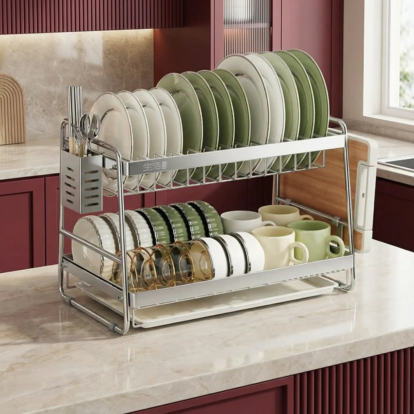 Égouttoir à vaisselle 40 cm en fer forgé