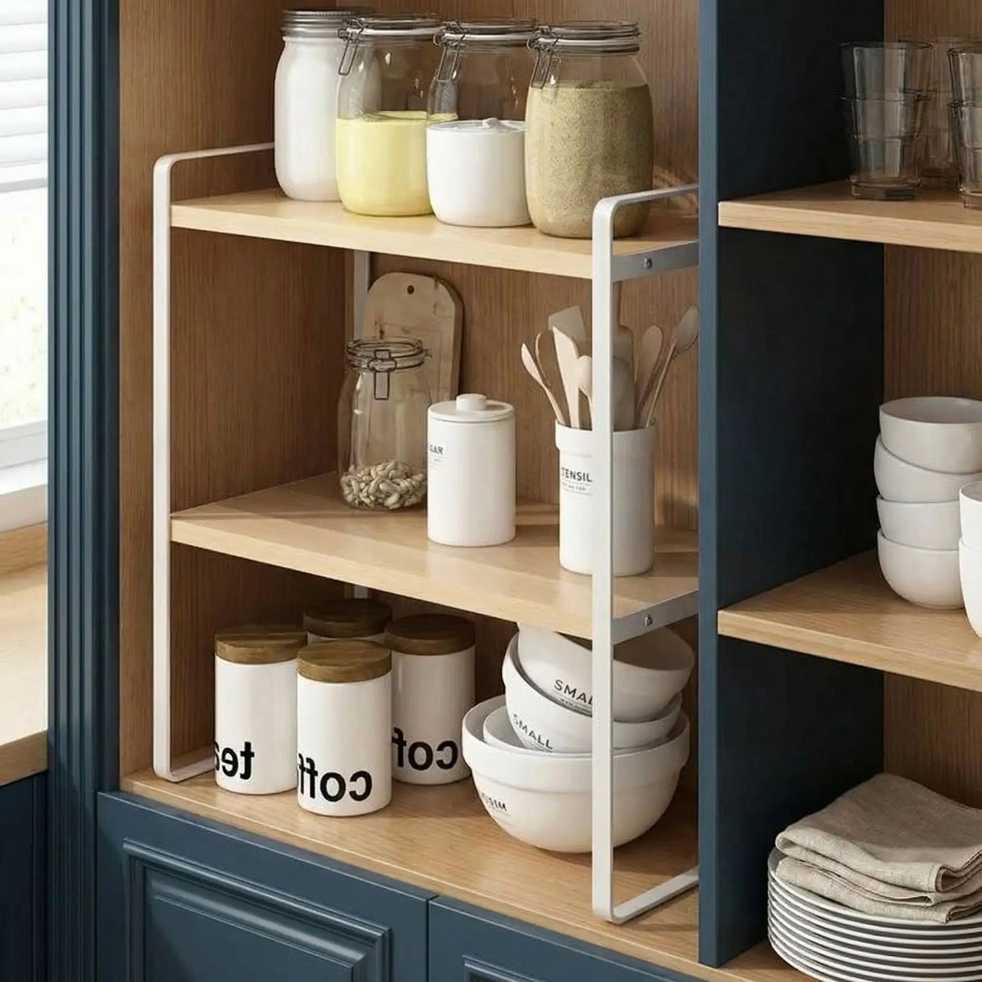 rangement dans placard cuisine pour une meilleur réorganisation