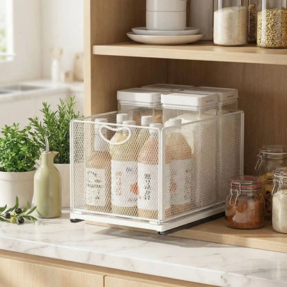 Rangement placard cuisine coulissant L en 30 cm 