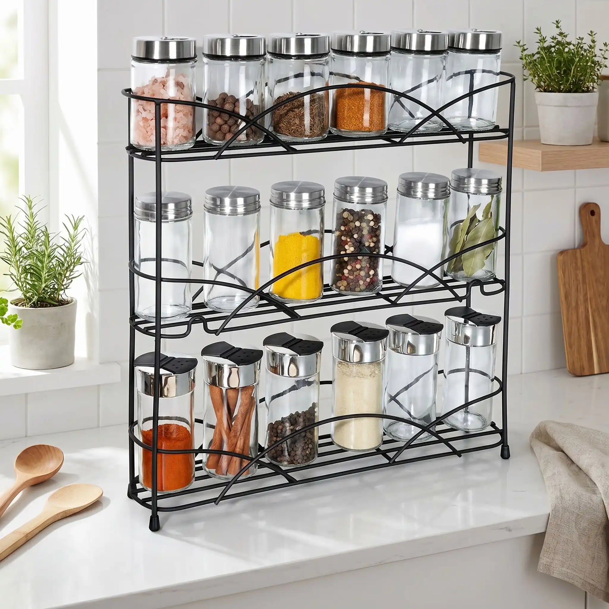Rangement épices cuisine design élégant 