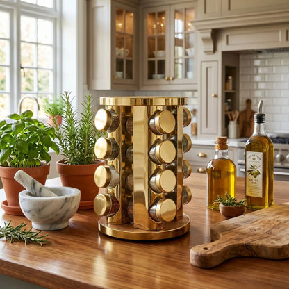 Rangement à épices pour seize pots à épices