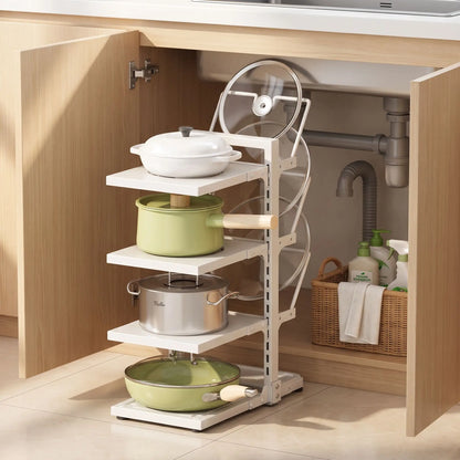 Rangement casseroles en blanc lumineux & design épuré.