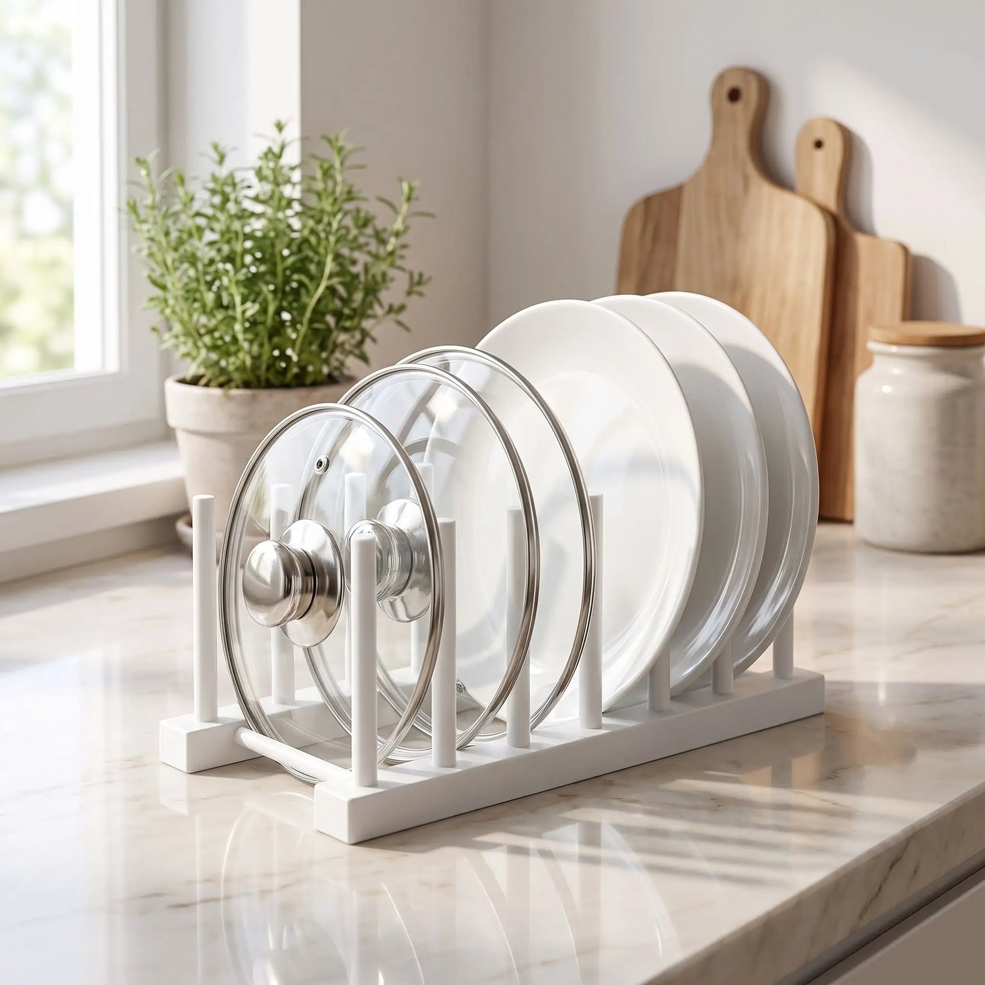 Rangement pour couvercle de casserole attrapez votre vaisselle facilement en un geste.
