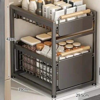 Rangement sous evier accessible  