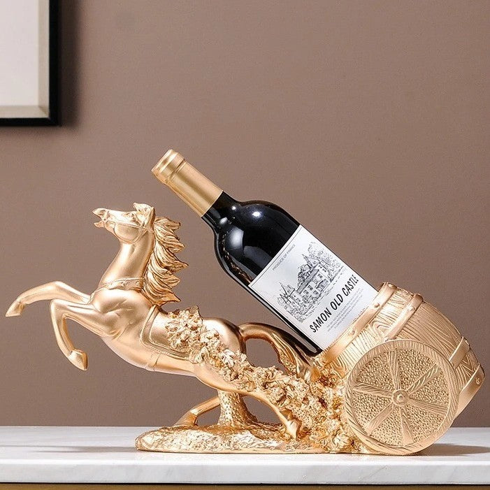 porte bouteille en doré 